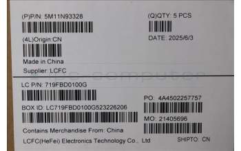 Lenovo 5M11N93328 C-Cover with keyboard, UK English, Black, UK