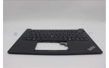 Lenovo 5M11N93334 C-Cover with keyboard, US English Euro, Black, US
