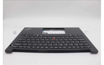 Lenovo 5M11N93334 C-Cover with keyboard, US English Euro, Black, US