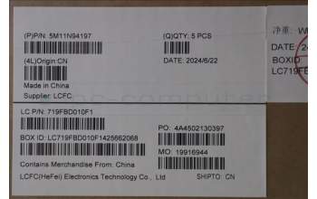 Lenovo 5M11N94197 MECH_ASM FRU KB ITA BL(CHY)UK Bk