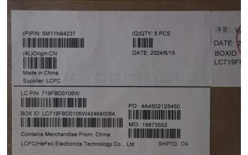 Lenovo 5M11N94237 MECH_ASM FRU KB UKE BL(CHY)UK Bk