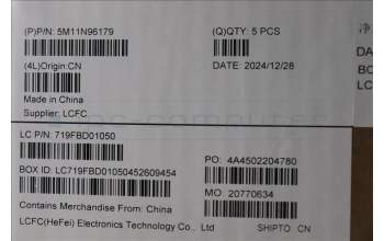 Lenovo 5M11N96179 MECH_ASM FRU KB GER BL(SRX)UK AG