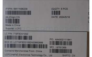 Lenovo 5M11N96239 MECH_ASM FRU KB EUROENG BL(SRX)US AG