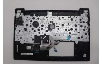 Lenovo 5M11N96631 C-Cover with keyboard, Belgian, Black, Backlight, UK