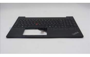 Lenovo 5M11N99114 C-Cover with keyboard, Belgian, Black, Backlight, UK