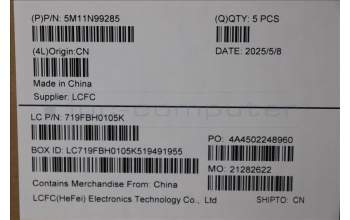 Lenovo 5M11N99285 MECH_ASM FRU KBD CCV UKR BL(CHY) US BK