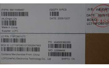 Lenovo 5M11N99497 MECH_ASM BL KB BK RUS LTN