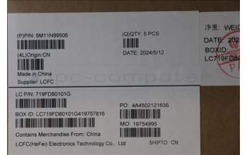 Lenovo 5M11N99506 MECH_ASM BL KB BK SWE/FIN SRX