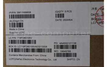 Lenovo 5M11N99658 MECH_ASM BL KB BK WW SWS SRX