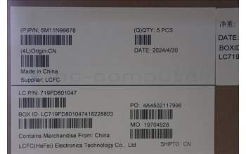 Lenovo 5M11N99678 MECH_ASM BL KB BK WW UKE SRX