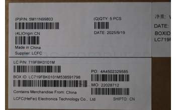 Lenovo 5M11N99803 MECH_ASM FRU KBD CCV EURO ENG (CHY)US BK