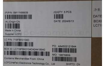 Lenovo 5M11N99939 MECH_ASM FRU KBD CCV UKR BL(LTN) US BK