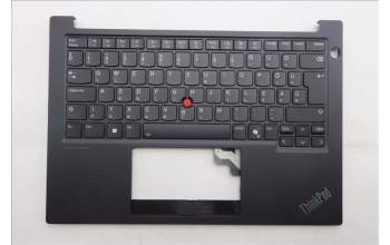Lenovo 5M11P32367 C-Cover with keyboard, Hungarian, Black, Backlight, UK