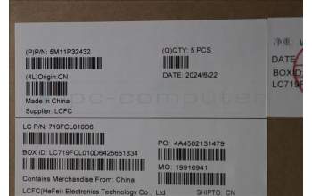 Lenovo 5M11P32432 MECH_ASM FRU SWE/FIN BL (CHY) UK BK