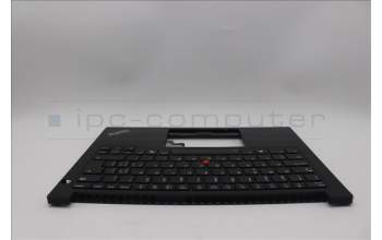 Lenovo 5M11P32448 C-Cover with keyboard, Switzerland, Black, Backlight, UK