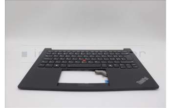Lenovo 5M11P32452 C-Cover with keyboard, Switzerland, Black, Backlight, UK