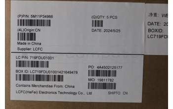 Lenovo 5M11P34966 MECH_ASM GRP_KBD_BZL_ENG_WL_LG_CHY