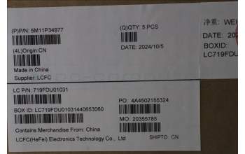 Lenovo 5M11P34977 MECH_ASM GRP_KBD_BZL_JPN_WL_LG_CHY