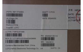 Lenovo 5M11P34983 MECH_ASM GRP_KBD_BZL_POR_WL_LG_CHY