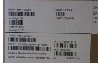 Lenovo 5M11P35005 MECH_ASM GRP_KBD_BZL_EURO ENG_WL_LG_LTN