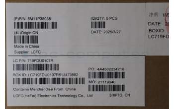 Lenovo 5M11P35038 MECH_ASM GRP_KBD_BZL_CZE/SLK_WW_LG_CHY