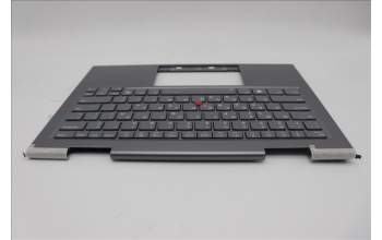 Lenovo 5M11P35046 C-Cover with keyboard, Greek, Luna Grey, Fingerprint, WWAN, US