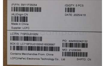 Lenovo 5M11P35054 MECH_ASM GRP_KBD_BZL_MAO_WW_LG_CHY
