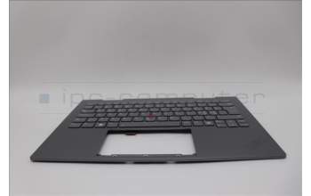 Lenovo 5M11P35093 C-Cover with keyboard,Nordic,Luna Grey,Fingerprint,WWAN