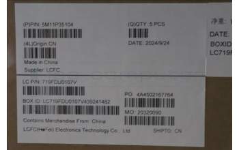 Lenovo 5M11P35104 MECH_ASM GRP_KBD_BZL_UKE_WW_LG_LTN