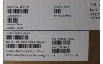 Lenovo 5M11P35105 MECH_ASM GRP_KBD_BZL_UKR_WW_LG_LTN