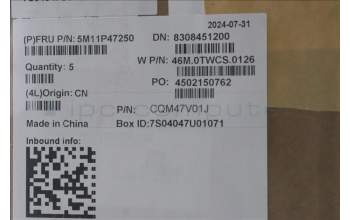 Lenovo 5M11P47250 MECH_ASM NoNFC CCvr+THAI KB ASM,CHY