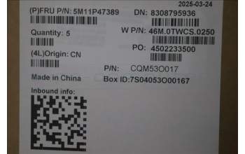 Lenovo 5M11P47389 MECH_ASM NFC CCvr+SLV KB ASM,CHY