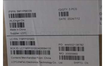 Lenovo 5M11P68339 MECH_ASM BL KB NP BK JPN LTN