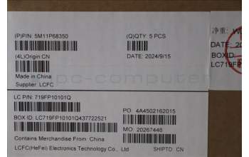 Lenovo 5M11P68350 MECH_ASM BL KB NP BK NORDIC CHY