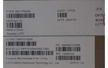 Lenovo 5M11P68384 MECH_ASM BL KB NP BK UKE LTN