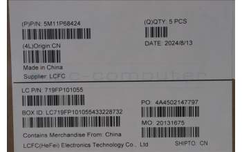 Lenovo 5M11P68424 MECH_ASM BL KB NP BK WW DEN CHY