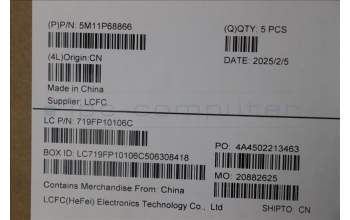 Lenovo 5M11P68866 MECH_ASM BL KB NP BK WW UKE CHY