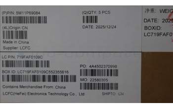 Lenovo 5M11P69084 MECH_ASM BL KB GY WW GER LTN