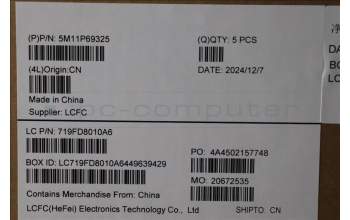 Lenovo 5M11P69325 MECH_ASM BL KB BK/GY NORDIC SRX