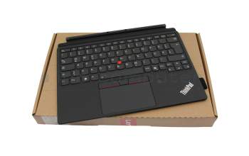 5M11P78571 teclado incl. topcase original Lenovo DE (alemán) negro/negro con retroiluminacion y mouse stick