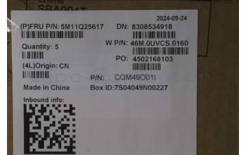 Lenovo 5M11Q25617 MECH_ASM GRP_KBD_BZL_BUL_WL_BK_SRX