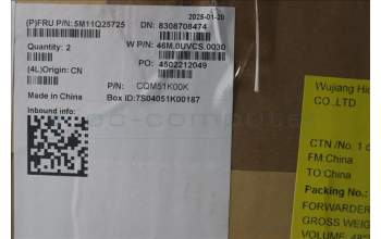 Lenovo 5M11Q25725 MECH_ASM GRP_KBD_BZL_DEN_WW_BK_LTN