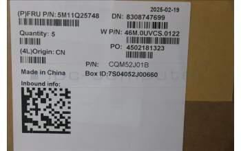 Lenovo 5M11Q25748 C-Cover with keyboard, Switzerland, Black, WWAN, UK