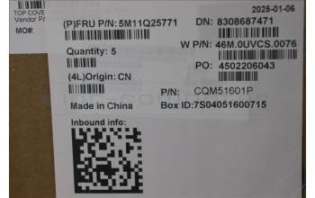 Lenovo 5M11Q25771 MECH_ASM GRP_KBD_BZL_ITA_WW_BK_SRX