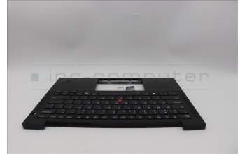 Lenovo 5M11Q53766 C-Cover with keyboard, US English Euro, Black, Backlight, US