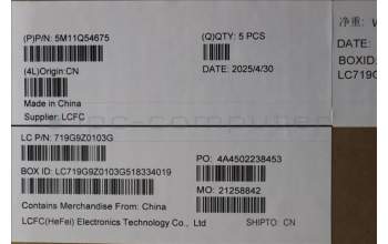 Lenovo 5M11Q54675 MECH_ASM BL KB BK RUS SRX