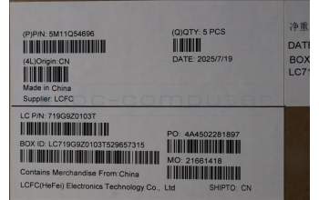 Lenovo 5M11Q54696 MECH_ASM BL KB BK SPA LTN