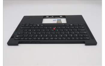 Lenovo 5M11Q54960 C-Cover with keyboard, Norwegian, Black, Backlight, UK