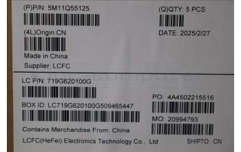 Lenovo 5M11Q55125 MECH_ASM FRU ASM Ccover FRA FP LTN