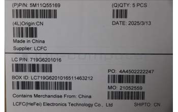 Lenovo 5M11Q55169 C-Cover with keyboard, Russian, FingerPrint Reader, US